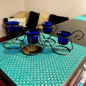 4  Tea light Candleholders